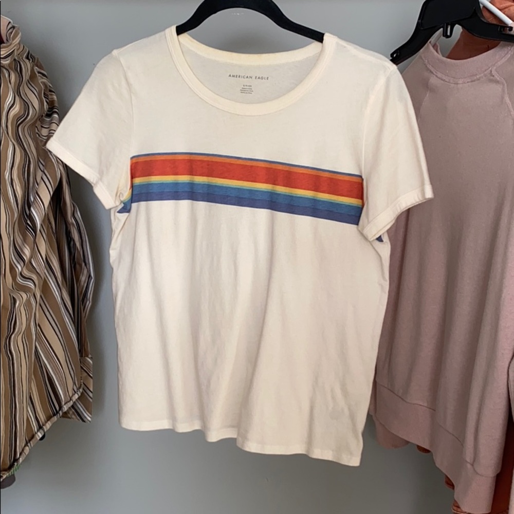 Color stripe tshirt
